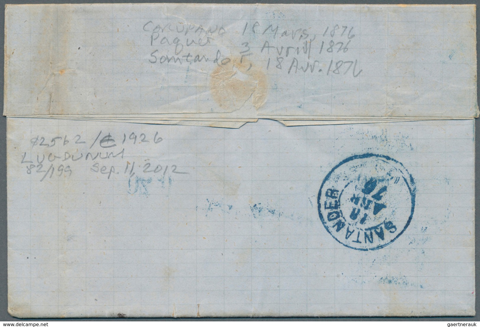 Venezuela: 1871, France/French Colonies Mixed Franking From Venezuela, Seige Of Paris, 10c Bistre On - Venezuela