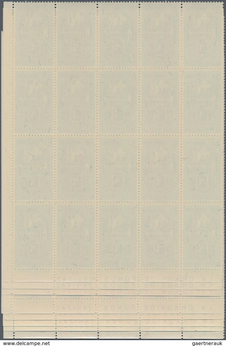 Venezuela: 1951, Coat Of Arms 'CARACAS‘ Airmail Stamps Complete Set Of Nine In Blocks Of 20 From Low - Venezuela