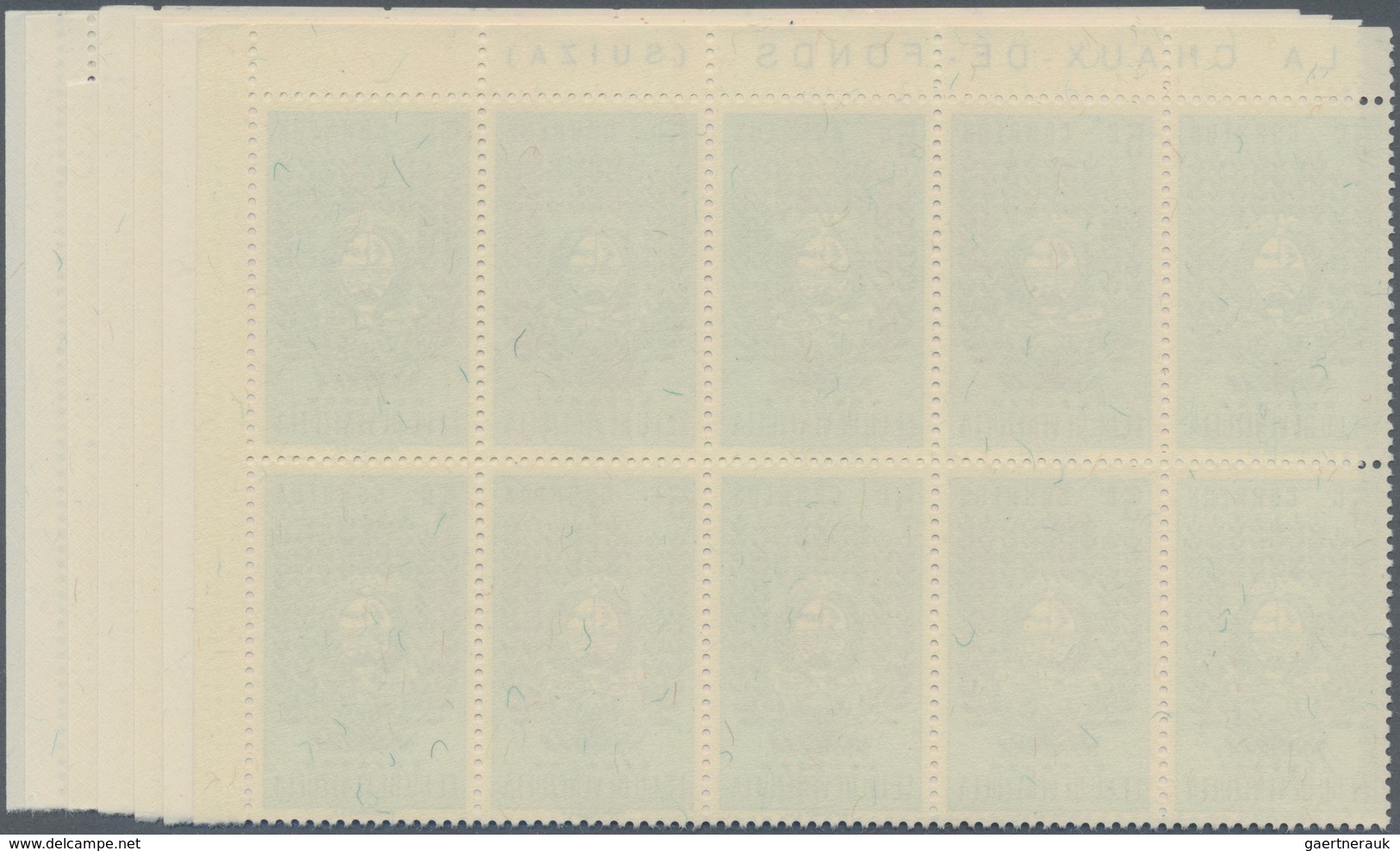 Venezuela: 1953, Coat Of Arms 'TRUJILLO‘ Normal Stamps Complete Set Of Seven In Blocks Of Ten From U - Venezuela