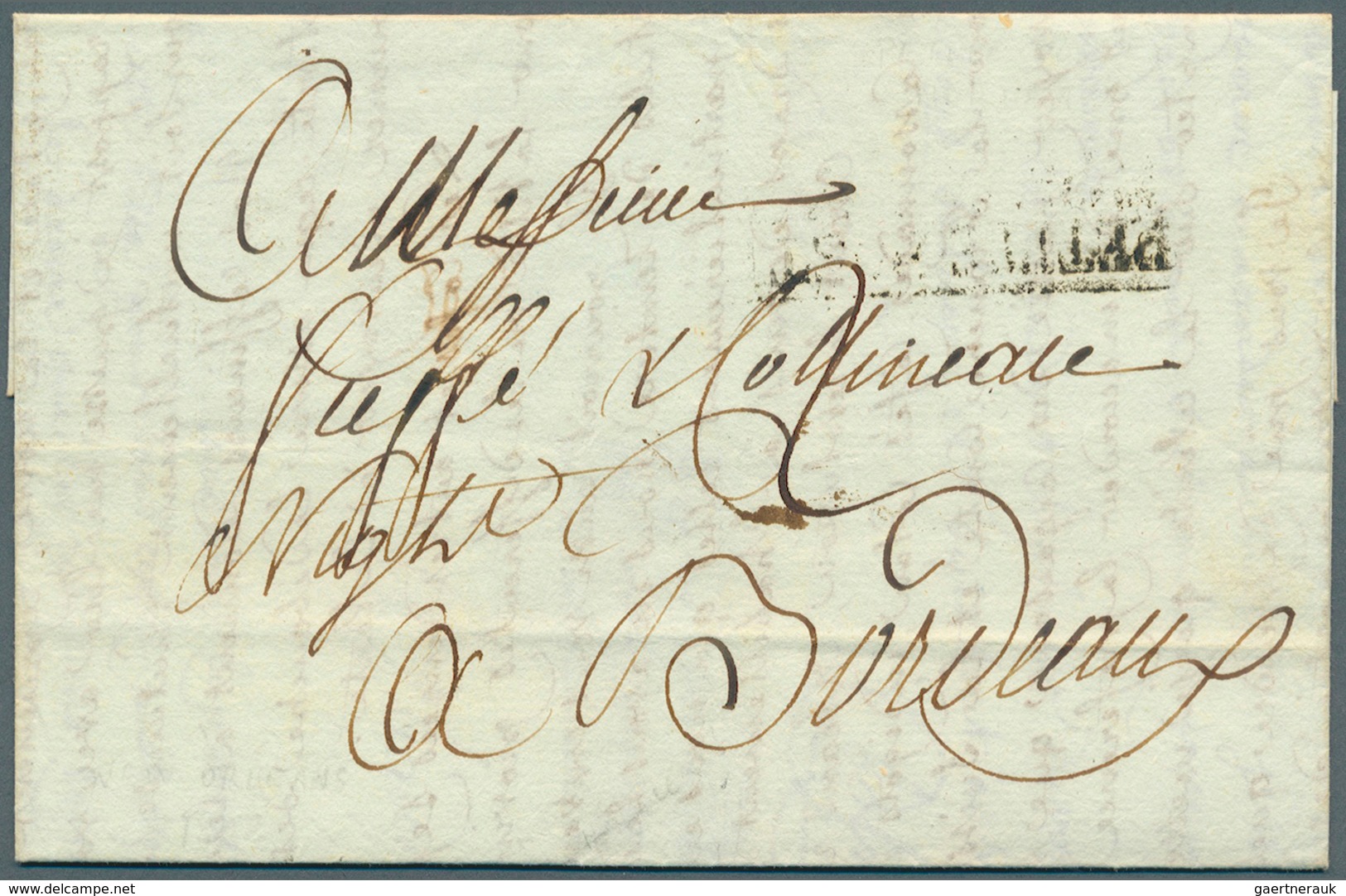 Vereinigte Staaten Von Amerika - Stampless Covers: 1802, 30.1.; New Orleans, Entire Letter To Bordea - …-1845 Prephilately