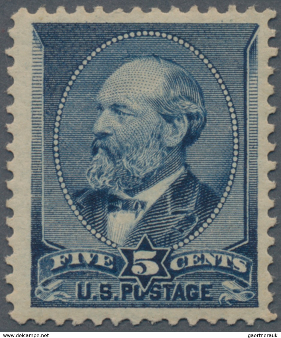 Vereinigte Staaten Von Amerika: 5c Grant Indigo 1888 Issue (Scott 216), Never Hinged, Gorgeous Color - Other & Unclassified