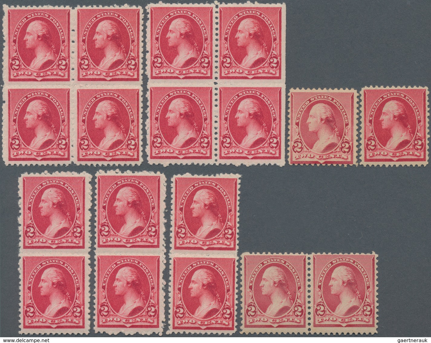 Vereinigte Staaten Von Amerika: 1c, 2c 1890 Issue Group (Scott Nos. 219, 220) Comprising 1c (36 Neve - Other & Unclassified