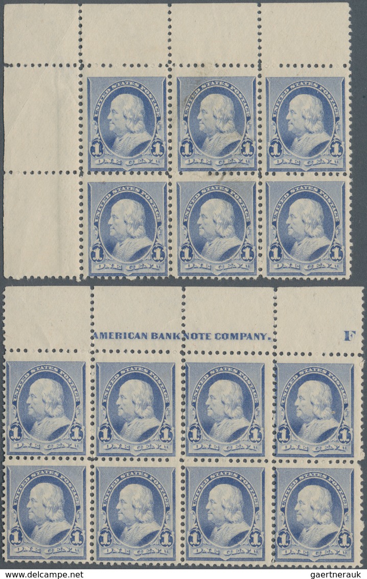 Vereinigte Staaten von Amerika: 1c, 2c 1890 Issue group (Scott Nos. 219, 220) comprising 1c (36 Neve