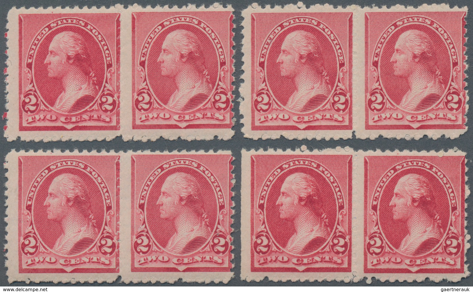 Vereinigte Staaten Von Amerika: 2c 1890 Issue With Cap On Left "2" (Scott 220a), Fine Group Of 28 Ne - Andere & Zonder Classificatie