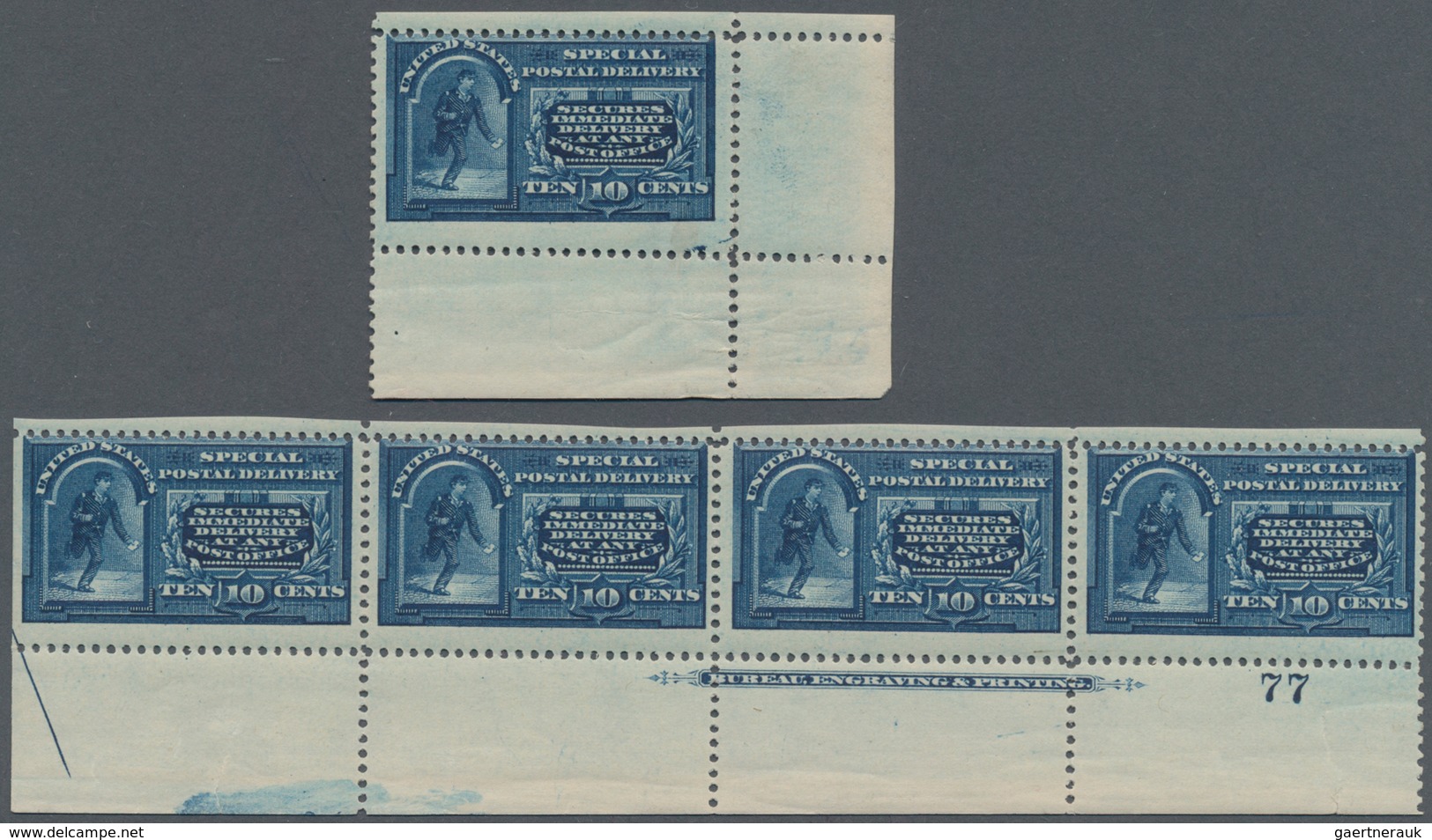 Vereinigte Staaten Von Amerika: 10c 1894 Watermarked Special Delivery (Scott No. E5), Never Hinged B - Other & Unclassified