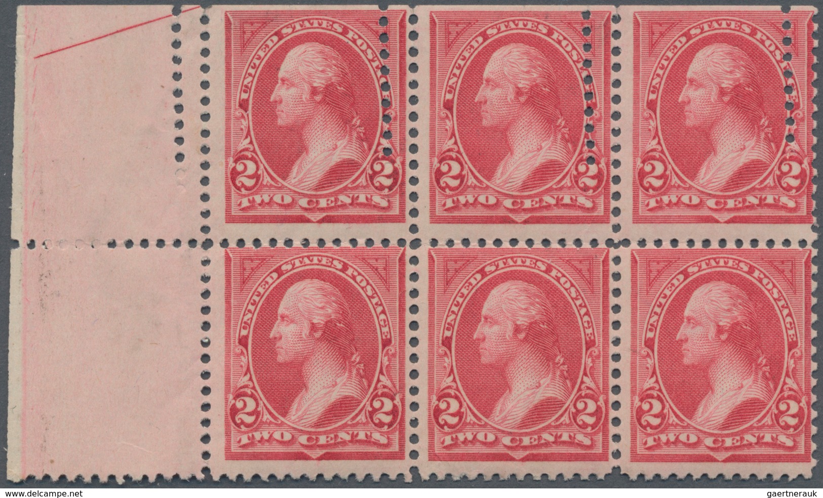 Vereinigte Staaten Von Amerika: 2c Carmine Type I Unwatermarked 1894 (Scott 250), Never Hinged Part - Other & Unclassified