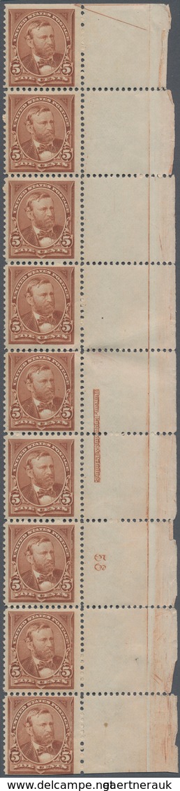 Vereinigte Staaten Von Amerika: 5c 1894 Unwatermarked (Scott 255), Never Hinged Right Plate No. 56, - Other & Unclassified