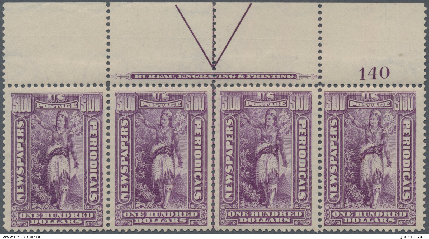 Vereinigte Staaten Von Amerika - Zeitungsmarken: 1c-$100 1895-97 Watermarked Newspaper Issues (Scott - Newspaper & Periodical