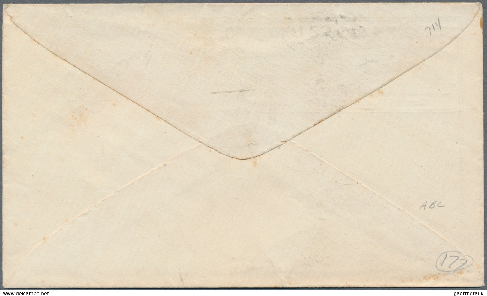 Vereinigte Staaten Von Amerika - Ganzsachen: 1866, TRUMAN & CO'S EXPRESS, 3 C. Stationery Envelope W - Otros & Sin Clasificación