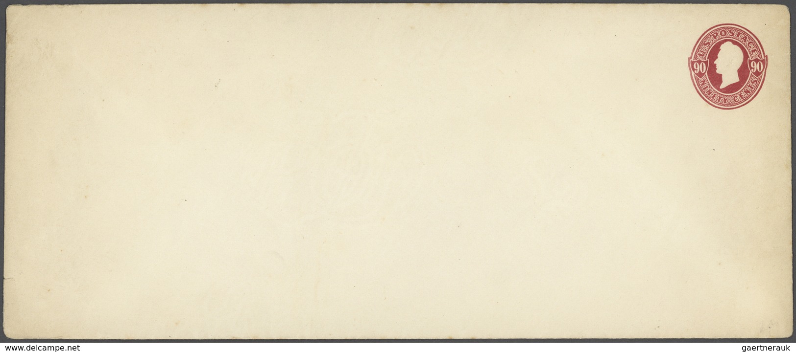 Vereinigte Staaten Von Amerika - Ganzsachen: 1875 Unused And Oversized Postal Stationery Envelope 90 - Otros & Sin Clasificación