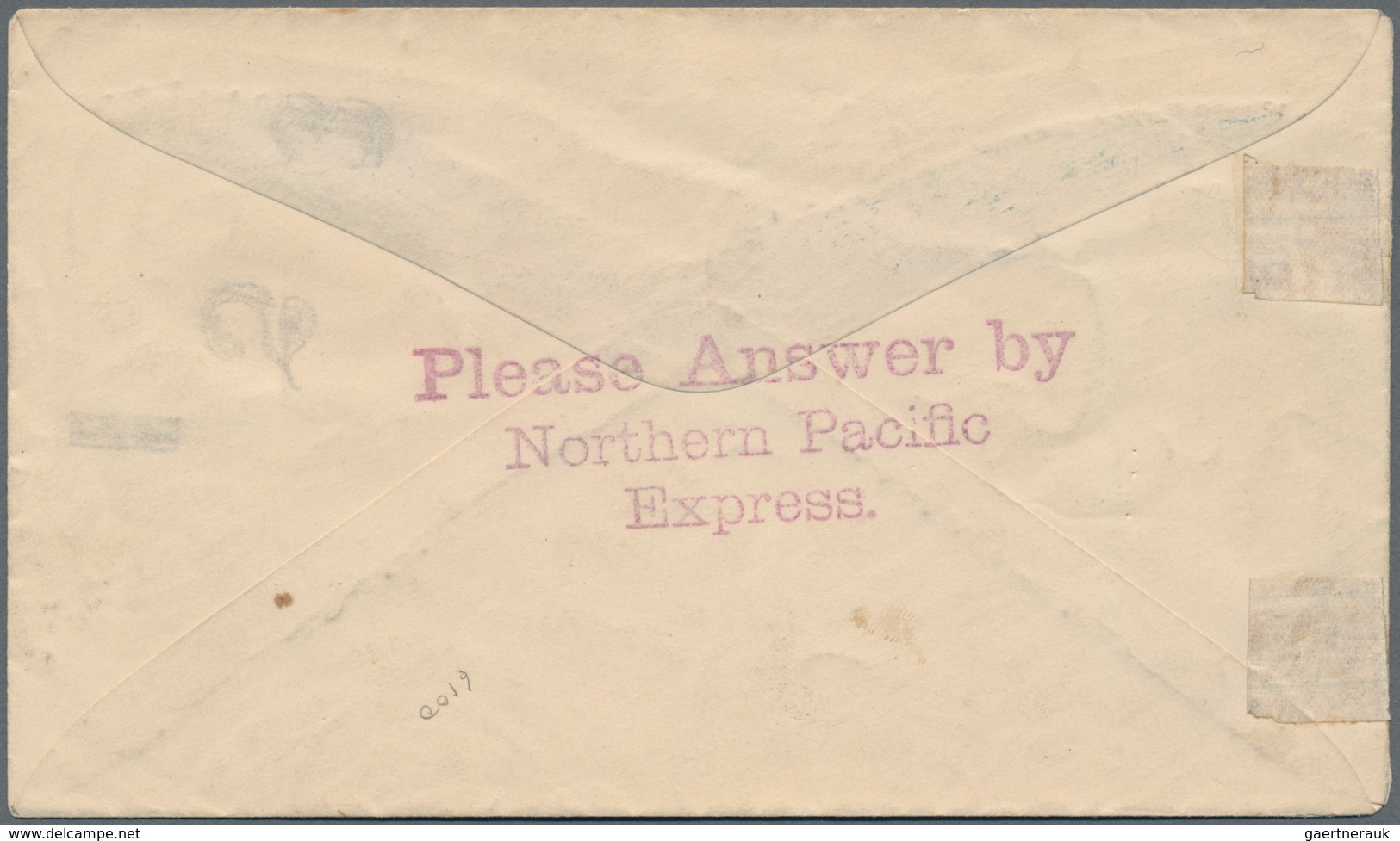 Vereinigte Staaten Von Amerika - Ganzsachen: 1882, 2 Cent Stationery Envelope "NORTHERN PACIFIC EXPR - Other & Unclassified