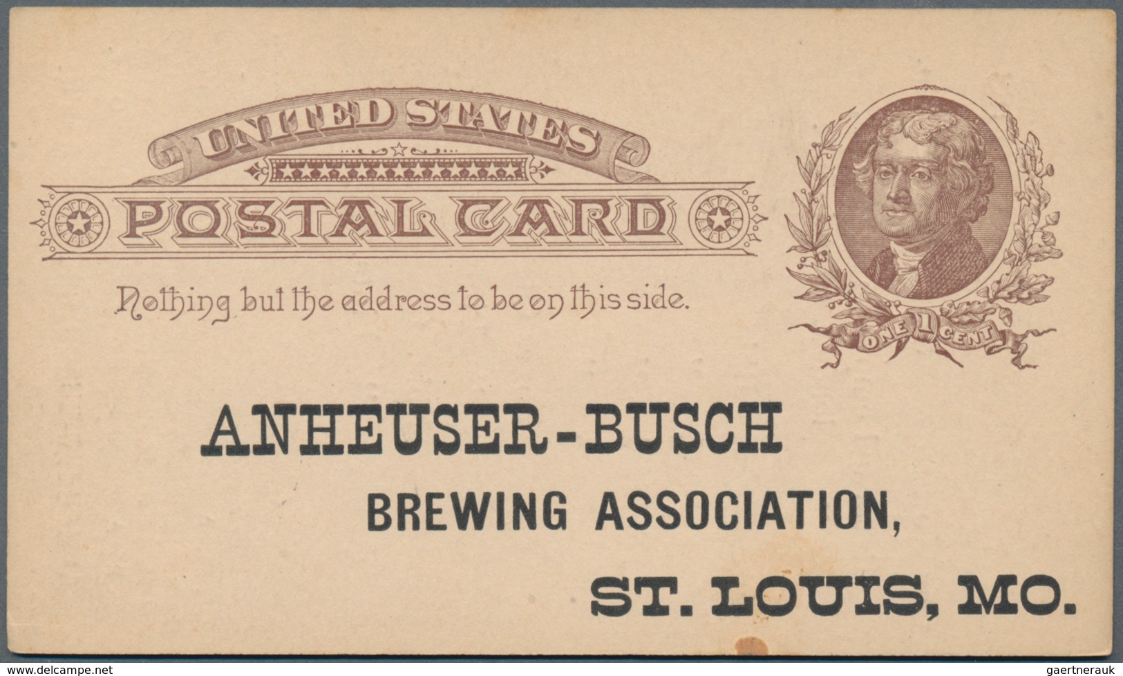 Vereinigte Staaten Von Amerika - Ganzsachen: 1885 Unused Postal-stationery Postcard With Additional - Andere & Zonder Classificatie