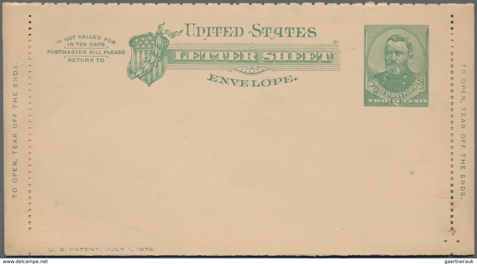 Vereinigte Staaten Von Amerika - Ganzsachen: 1886 Three Unused Postal Stationery Letter Sheets, All - Andere & Zonder Classificatie