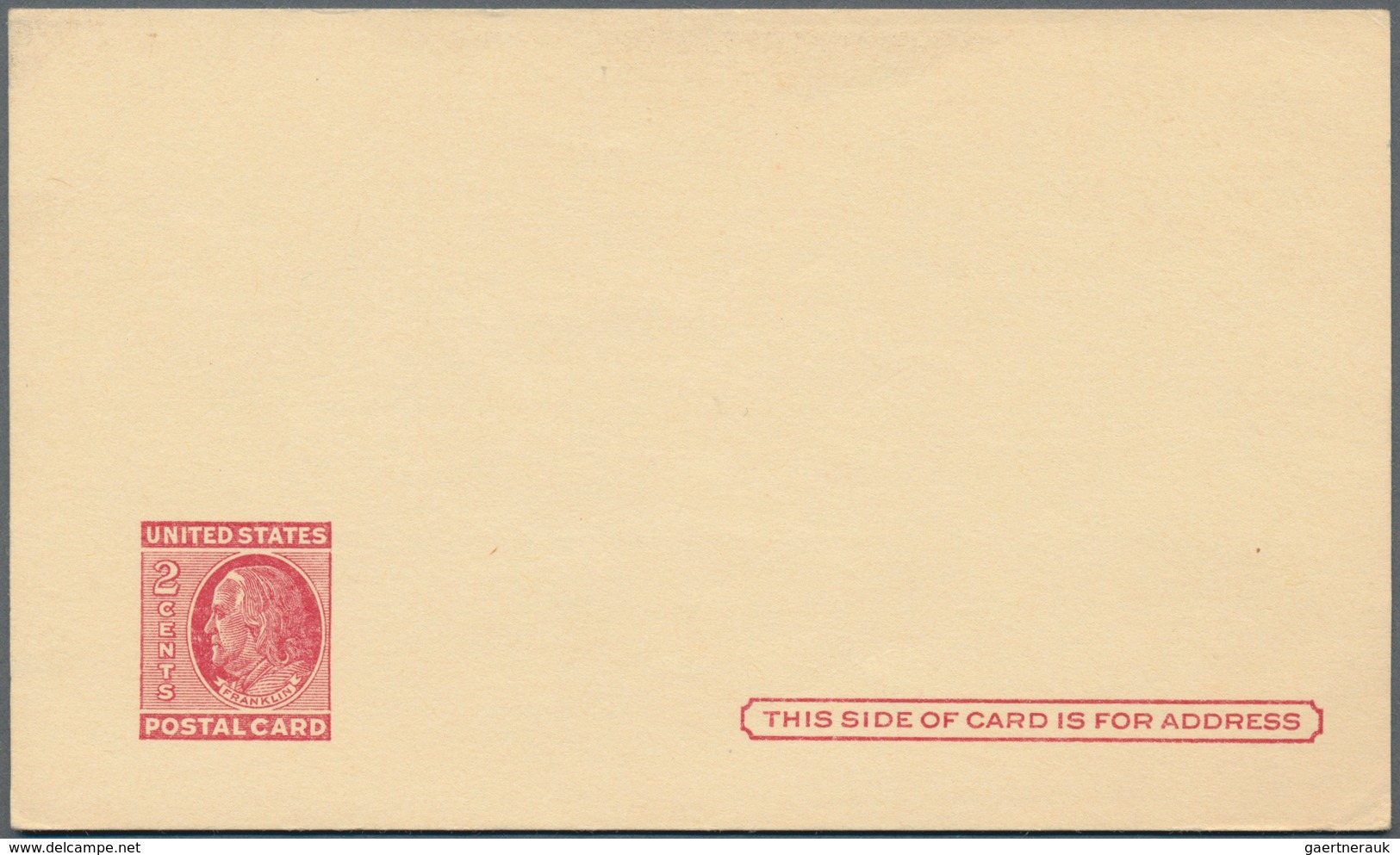 Vereinigte Staaten Von Amerika - Ganzsachen: 1917 Two Unused Postal Stationery Cards, One Is Miscut, - Andere & Zonder Classificatie