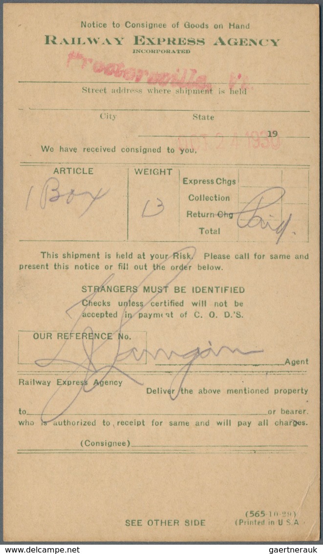 Vereinigte Staaten Von Amerika - Ganzsachen: 1919/33 Three Postal Stationery Postcards With Addition - Andere & Zonder Classificatie