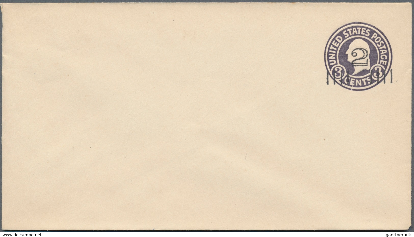 Vereinigte Staaten Von Amerika - Ganzsachen: 1920 Unused Revalued Postal Stationery Envelope 2 Cents - Other & Unclassified