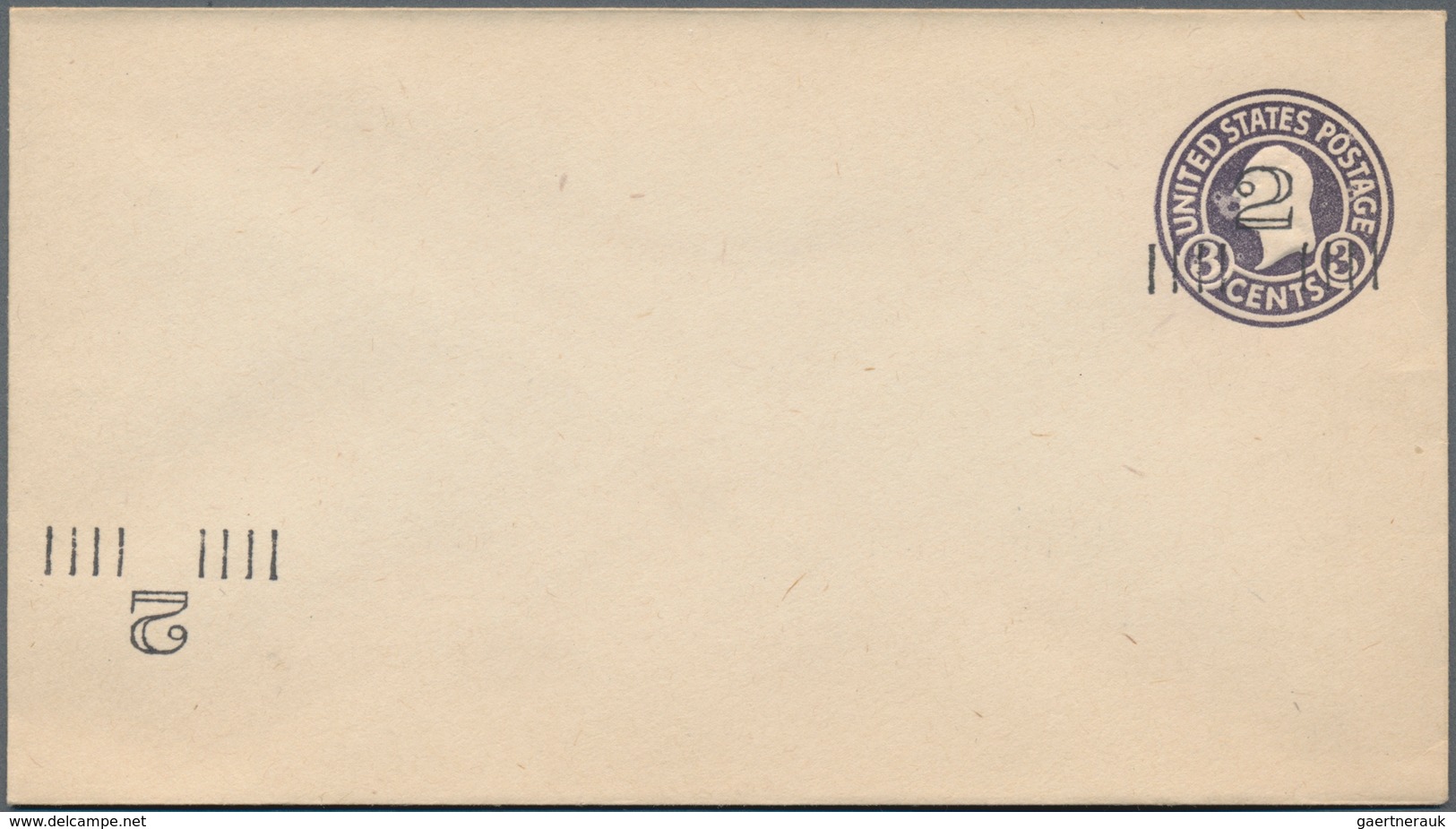 Vereinigte Staaten Von Amerika - Ganzsachen: 1920 Unused And Revalued Postal Stationery Envelope 2 C - Other & Unclassified