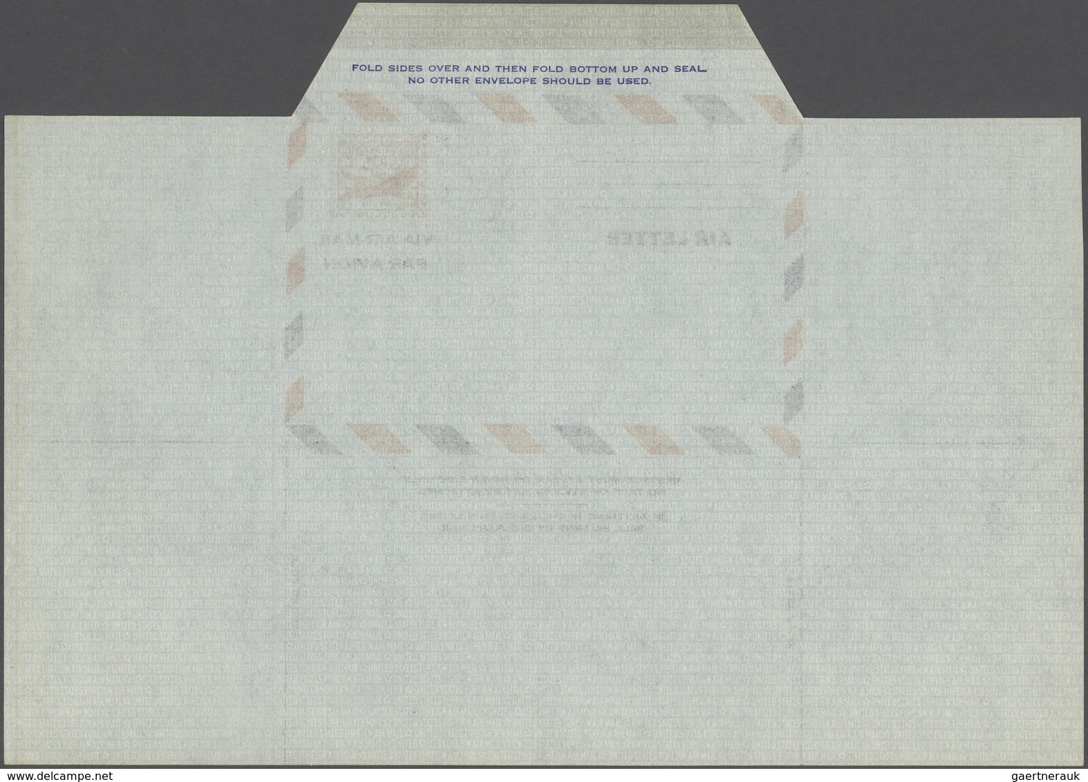 Vereinigte Staaten Von Amerika - Ganzsachen: 1951 Unused And Unfolded Aerogram 10c Bright Red On Pal - Other & Unclassified