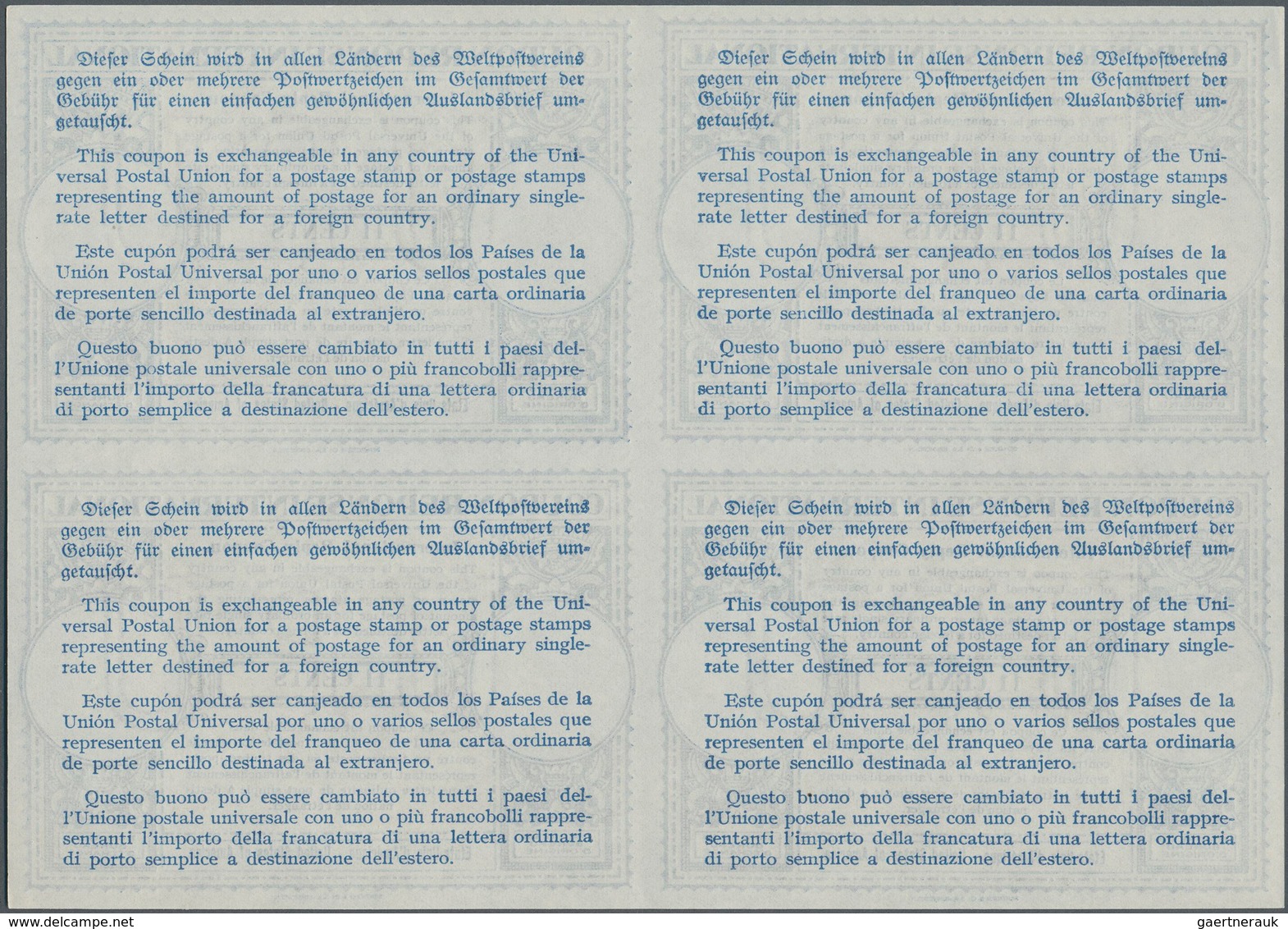 Vereinigte Staaten Von Amerika - Ganzsachen: 1953. International Reply Coupon 13 Cents (London Type) - Andere & Zonder Classificatie