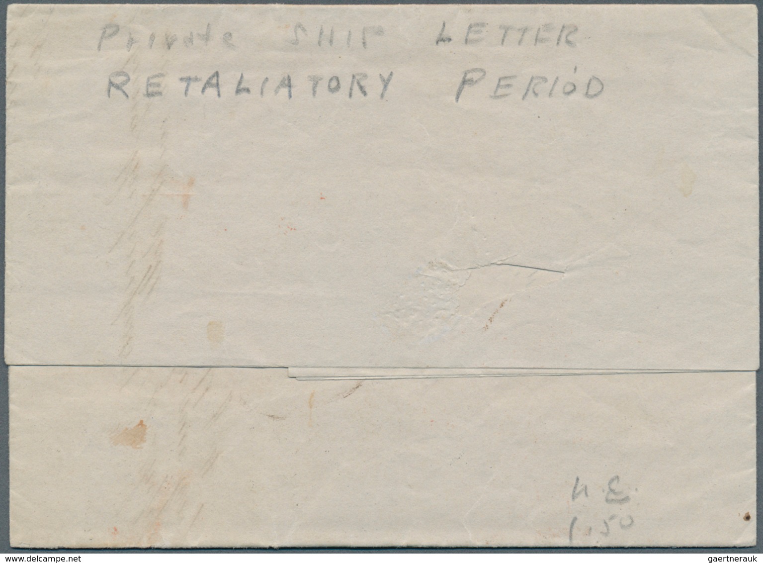 Vereinigte Staaten Von Amerika - Besonderheiten: 1848, 3 Briefe Während Der "Retaliatory Rate Period - Sonstige & Ohne Zuordnung