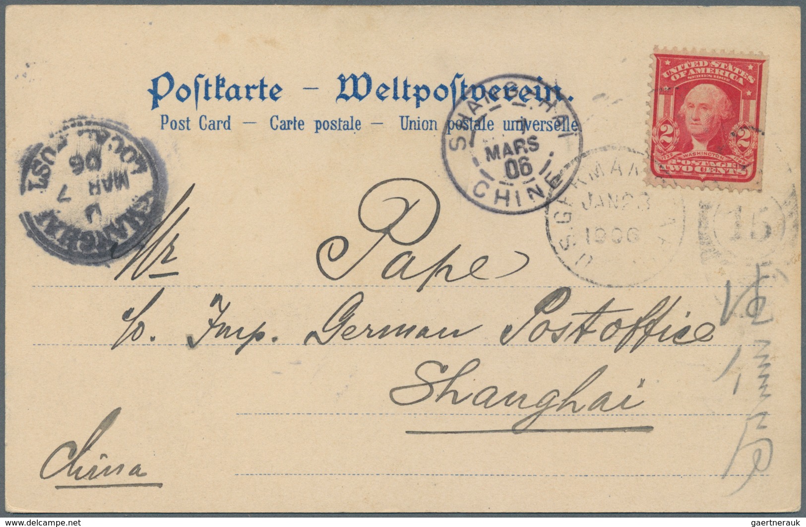 Vereinigte Staaten Von Amerika - Besonderheiten: 1906, Ppc Showing Steamer "AMERIKA" (Hamburg-Amerik - Other & Unclassified