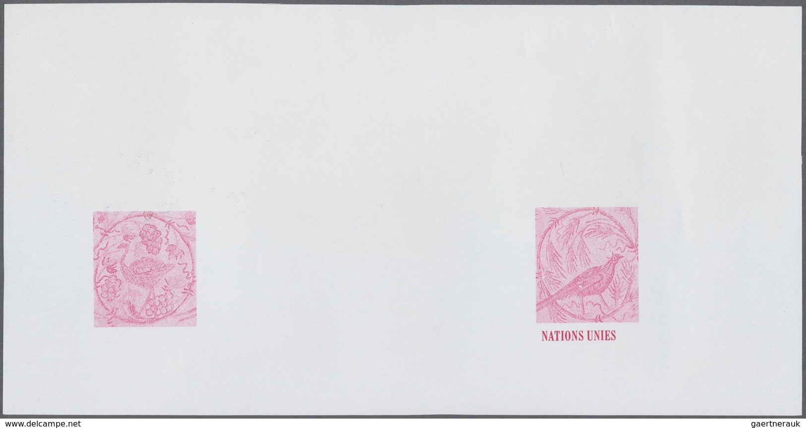 Vereinte Nationen - New York: 1969, collective, progressive proofs (9 phases) for the issue "Art at