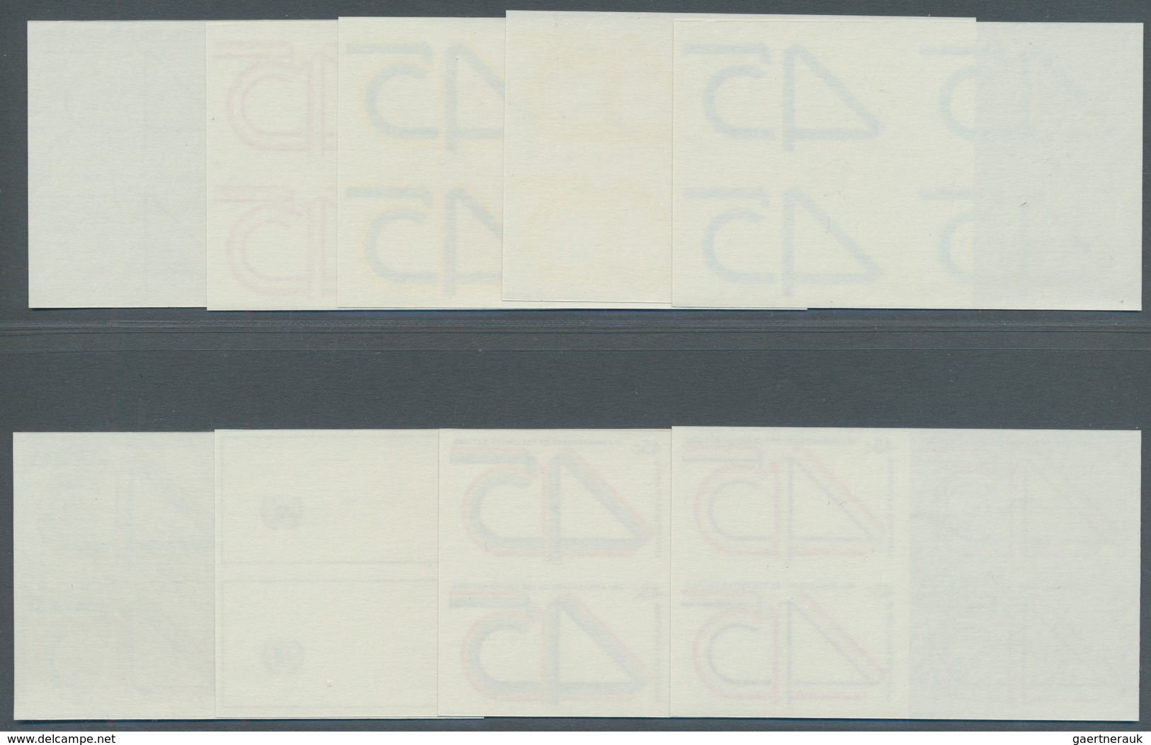 Vereinte Nationen - New York: 1990. Imperforate Block Of 4 + Progressive Proof (8 Phases) In Blocks - Other & Unclassified