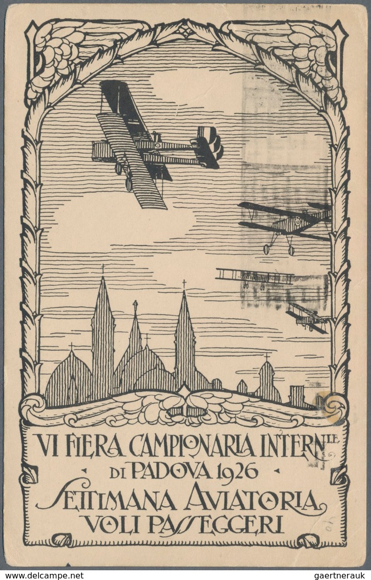 Flugpost Europa: 1926. "Flight Week", Two Letters And One Post Cards With Flight Related Cachets For - Andere-Europa