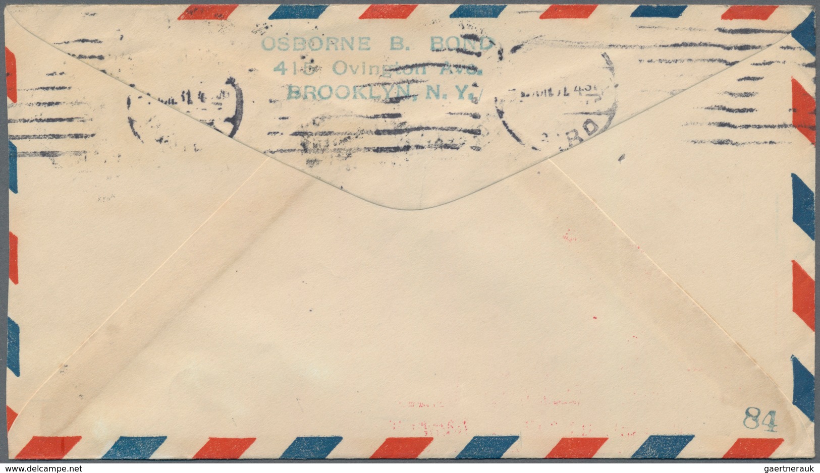 Katapult- / Schleuderflugpost: 1931 Destination EGYPT: Airmail Cover From New York To Cairo, Egypt B - Luchtpost & Zeppelin