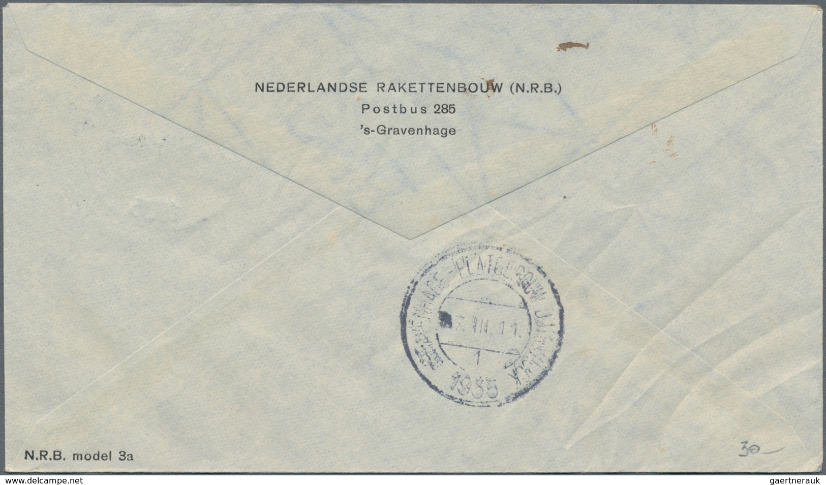 Raketenpost: 1935 (6.3.+21.3.) Netherlands: Four Different Rocket Mail Covers Used In Different Rock - Other & Unclassified