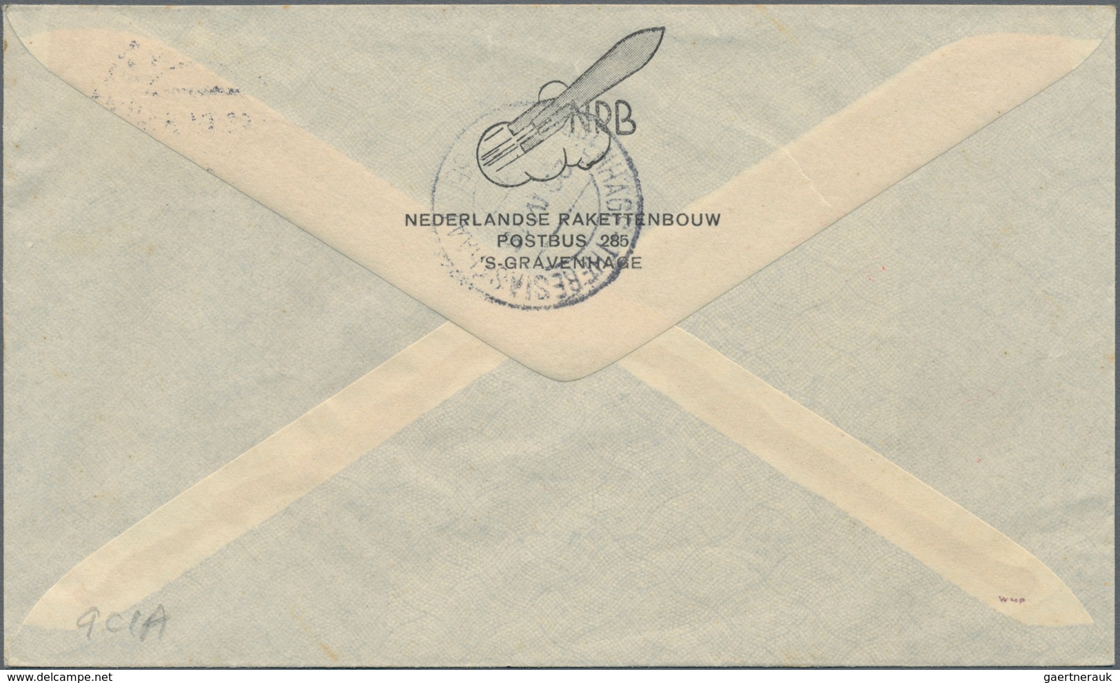 Raketenpost: 1935 (23.4.) K. Roberti - Netherlands: Two Different Covers Flown By The Flying Wing Ro - Sonstige & Ohne Zuordnung