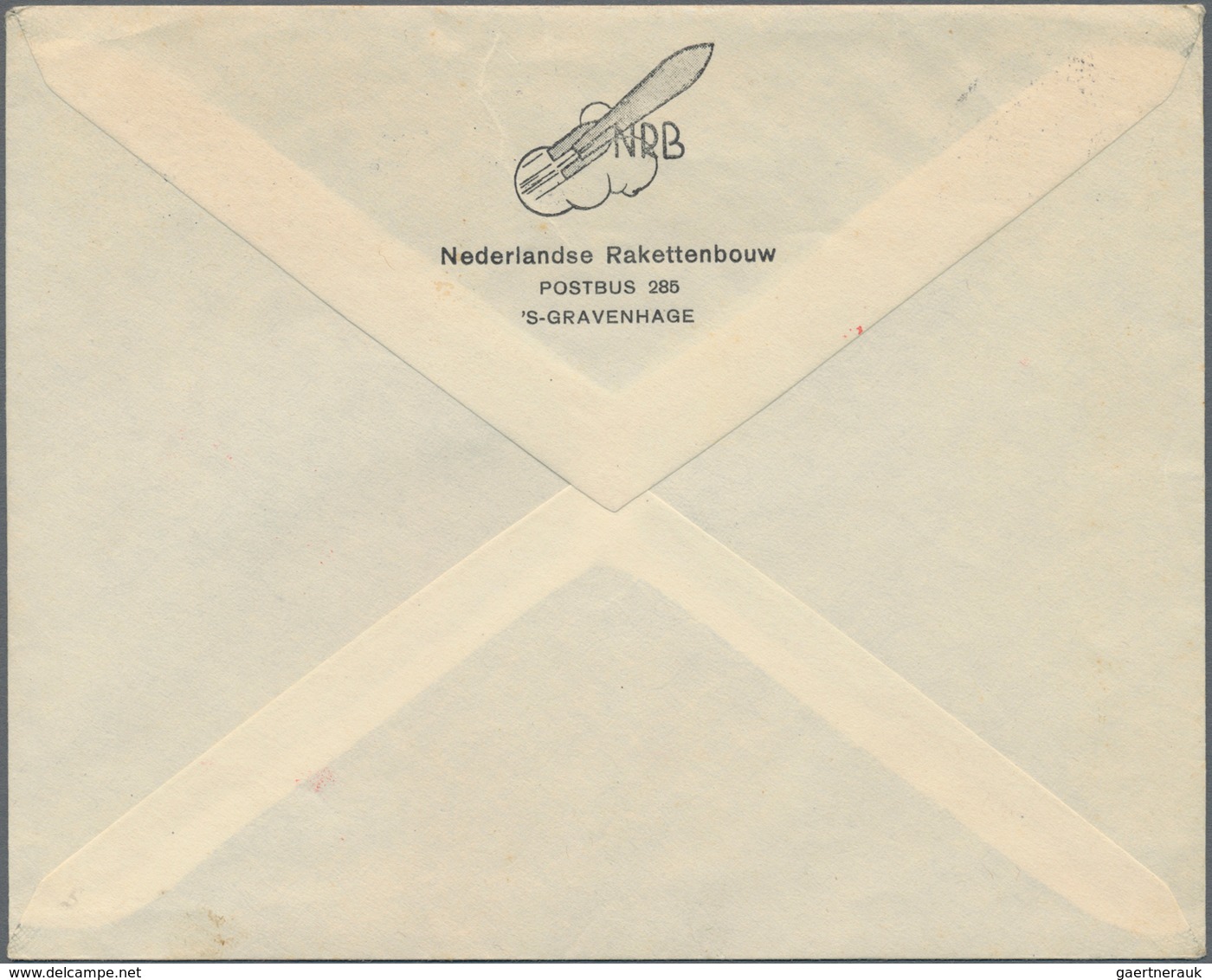 Raketenpost: 1935 (23.4.) K. Roberti - Netherlands: Cover Flown By The Parachute Rocket "Neerlandia - Otros & Sin Clasificación