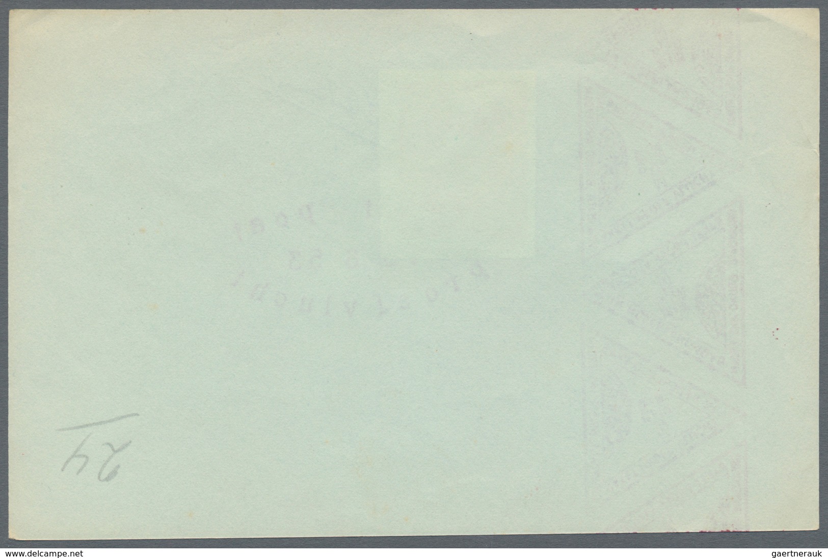 Raketenpost: 1953 (15. June) Netherlands - DeBruijn: Card Flown By Rocket Proof Flight At 15th June - Other & Unclassified