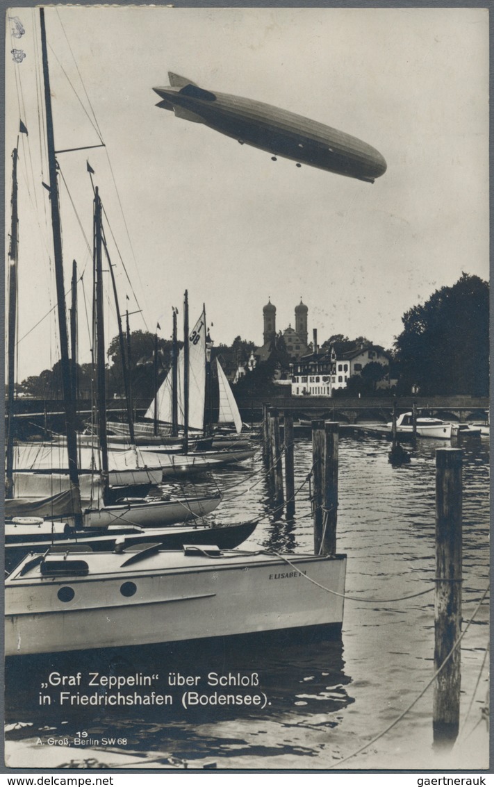 Zeppelinpost Deutschland: 1929. Graf Zeppelin Over Castle At Friedrichshafen, Bodensee, Flown On The - Airmail & Zeppelin