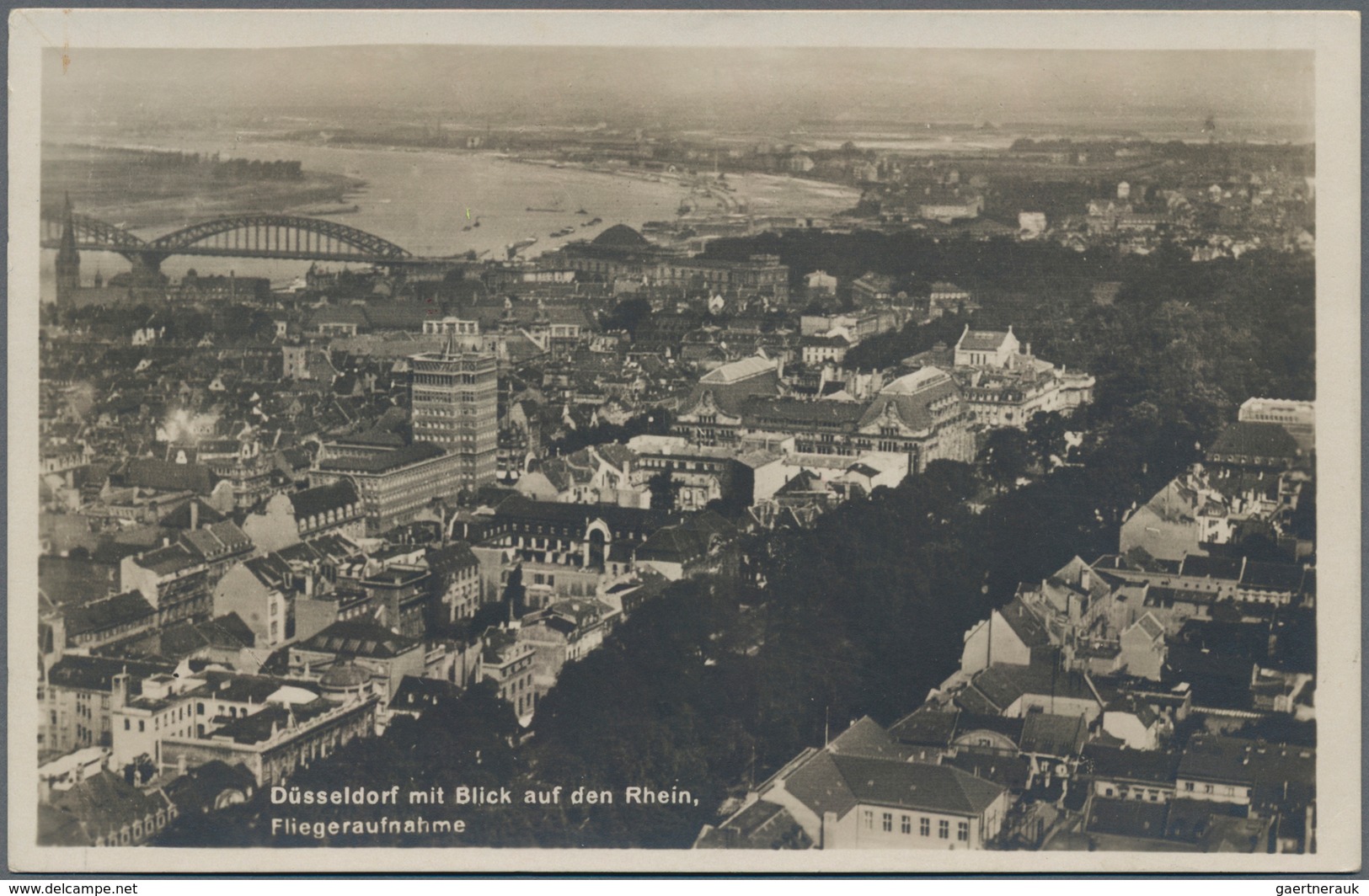 Zeppelinpost Deutschland: 1929, Schlesienfahrt, Ansichtskarte "Düsseldorf Mit Blick Auf Den Rhein, F - Airmail & Zeppelin