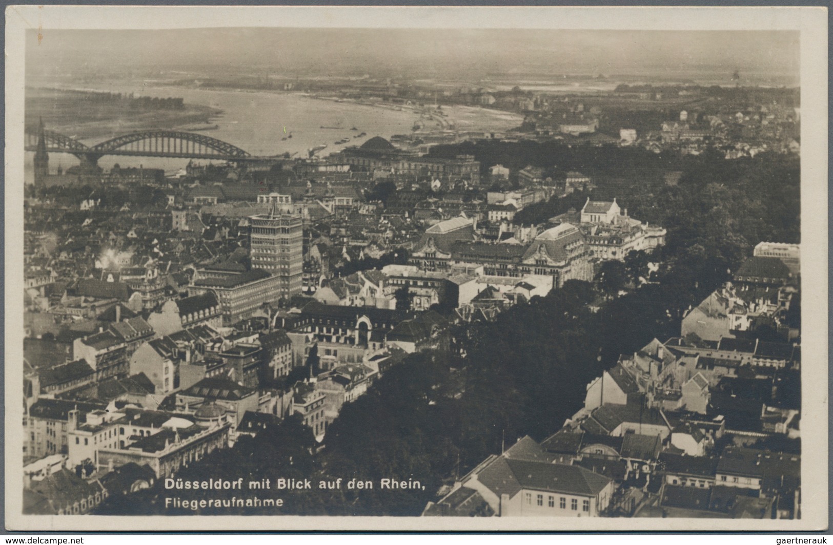 Zeppelinpost Deutschland: 1929, Schlesienfahrt, Ansichtskarte "Düsseldorf Mit Blick Auf Den Rhein, F - Luchtpost & Zeppelin