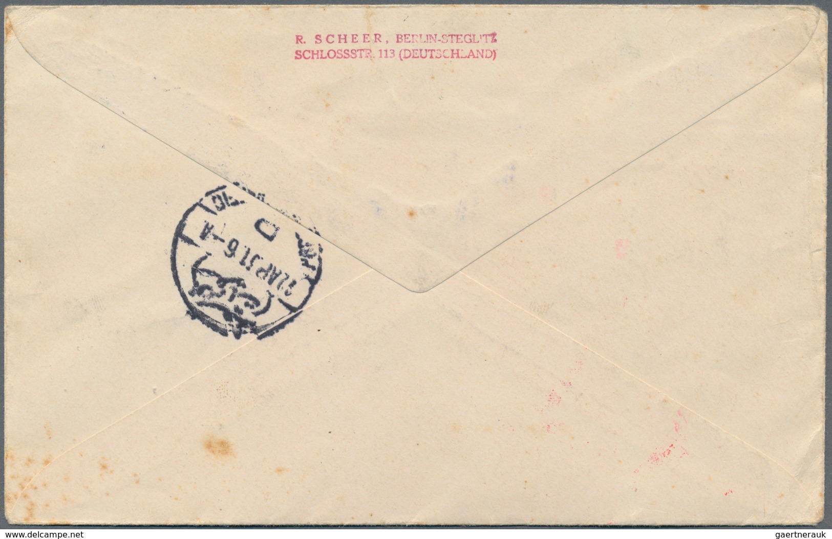 Zeppelinpost Deutschland: 1931 "Bordpost Ägyptenfahrt": Cover From Onboard The Zeppelin Addressed To - Airmail & Zeppelin