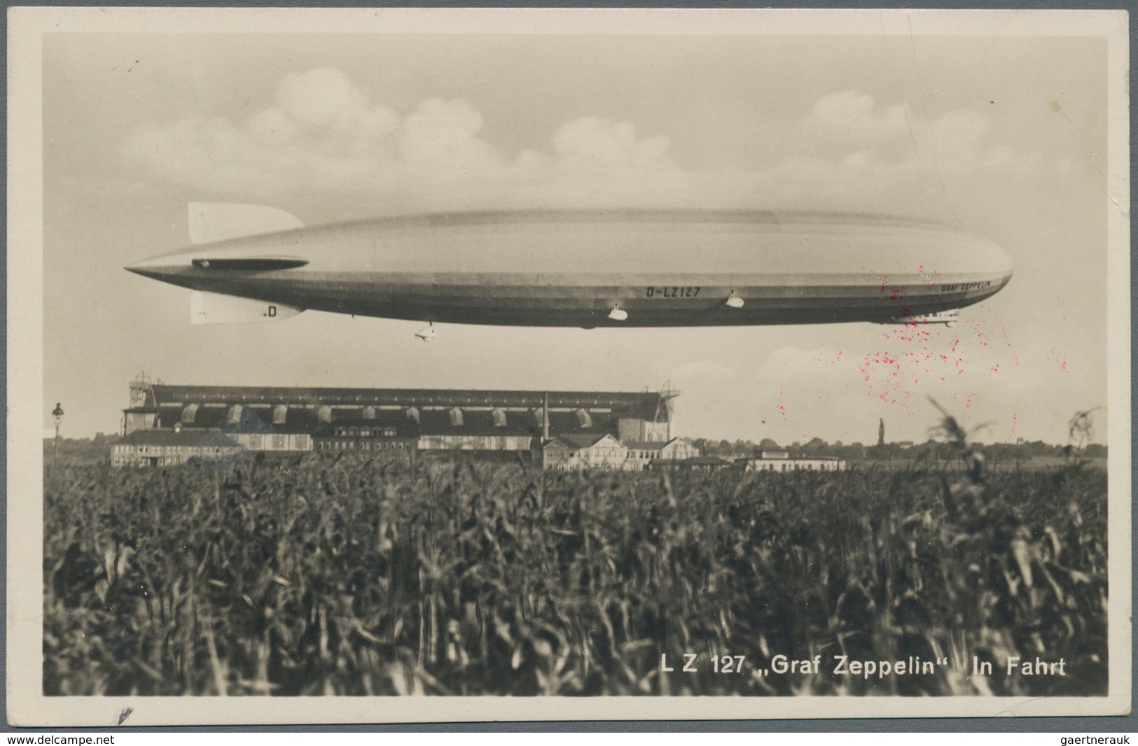 Zeppelinpost Europa: 1929. Graf Zeppelin Real Photo RPPC Flown On The Graf Zeppelin LZ127 Airship's - Europe (Other)