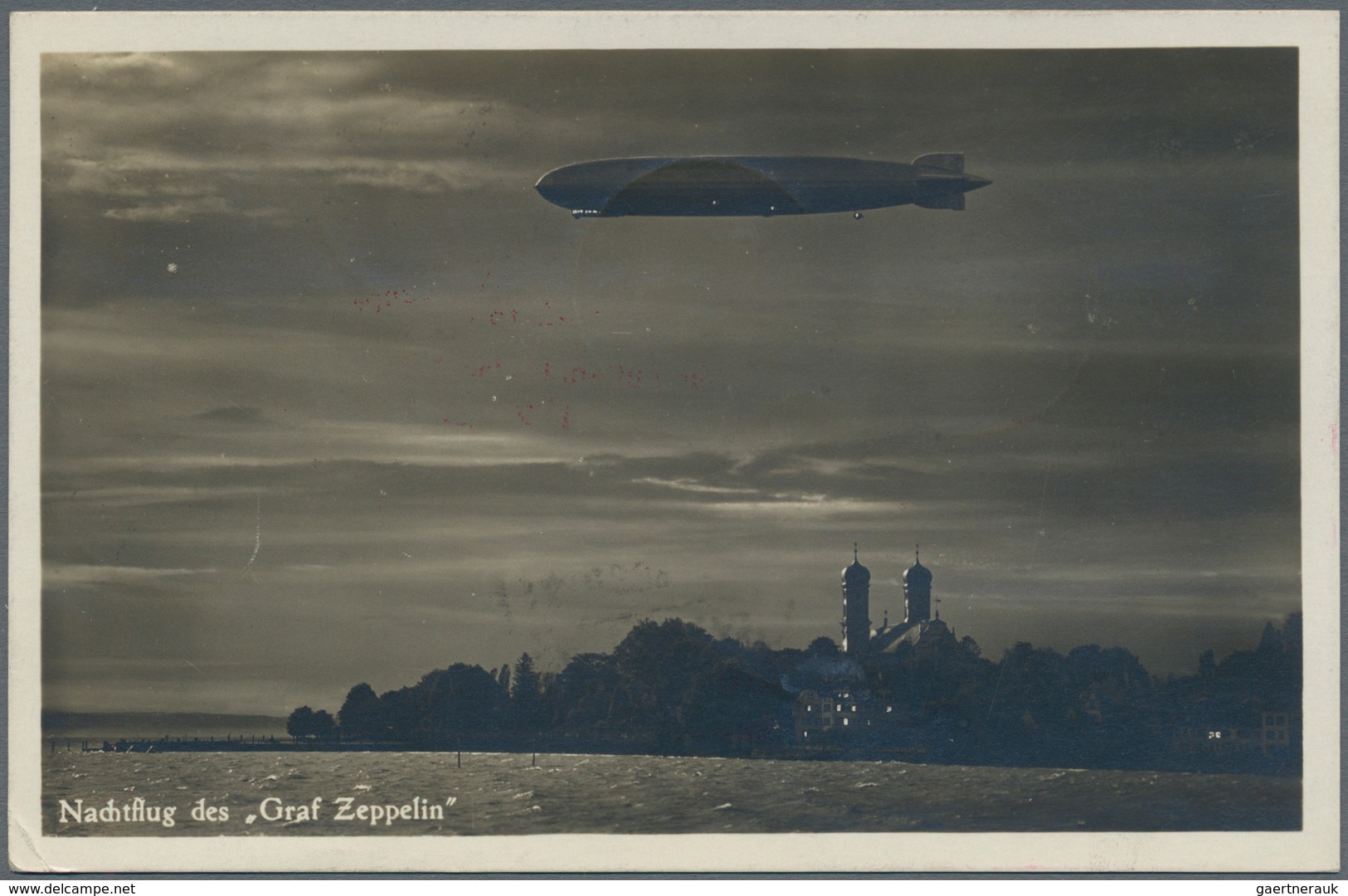 Zeppelinpost Europa: 1930. Graf Zeppelin LZ127 Airship Real Photo RPPC Card Flown On The Graf's 1930 - Europe (Other)