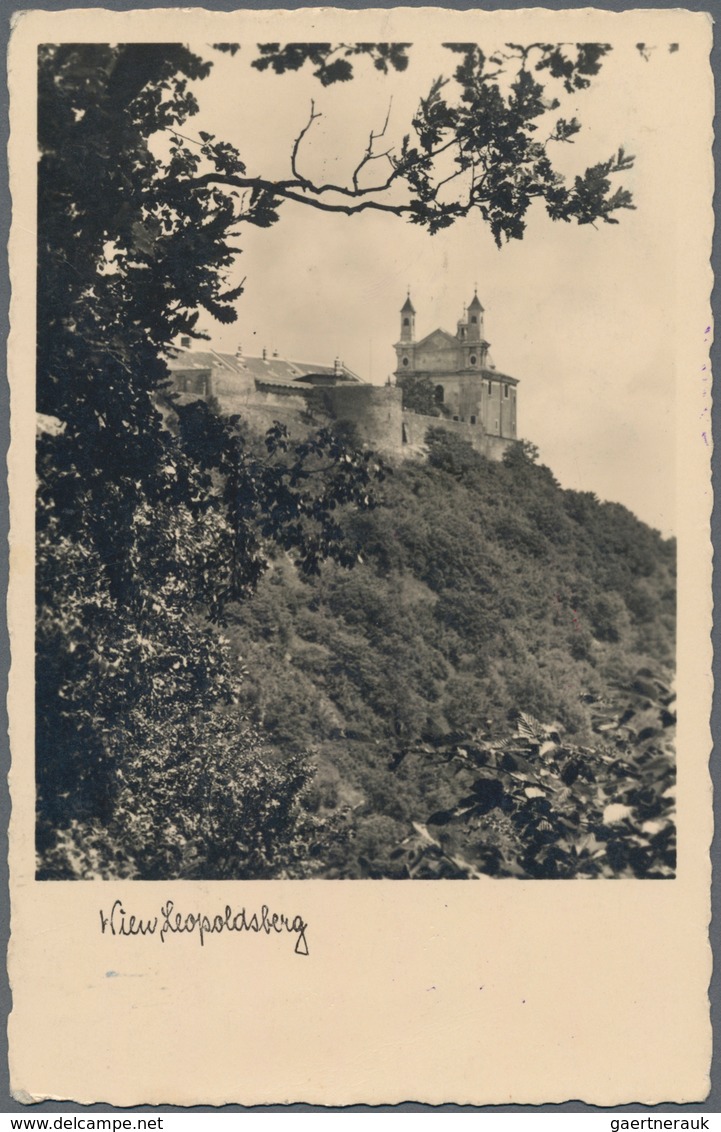 Zeppelinpost Europa: 1930. Austrian-franked Treaty Leopoldsberg RPPC Flown Aboard The Graf Zeppelin - Europe (Other)