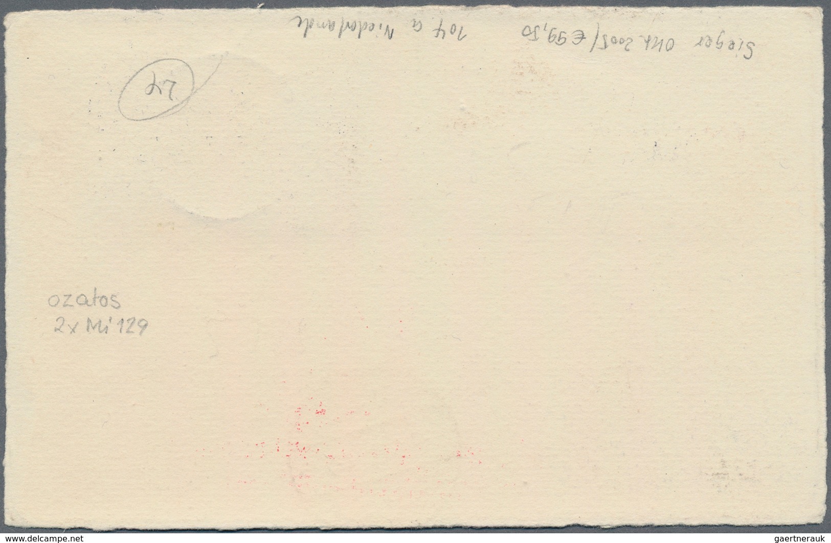 Zeppelinpost Europa: 1931, NIEDERLANDE/ÄGYPTENFAHRT: Reizvolle Karte Mit 2x Mi. 129 Und Attest Siege - Altri - Europa