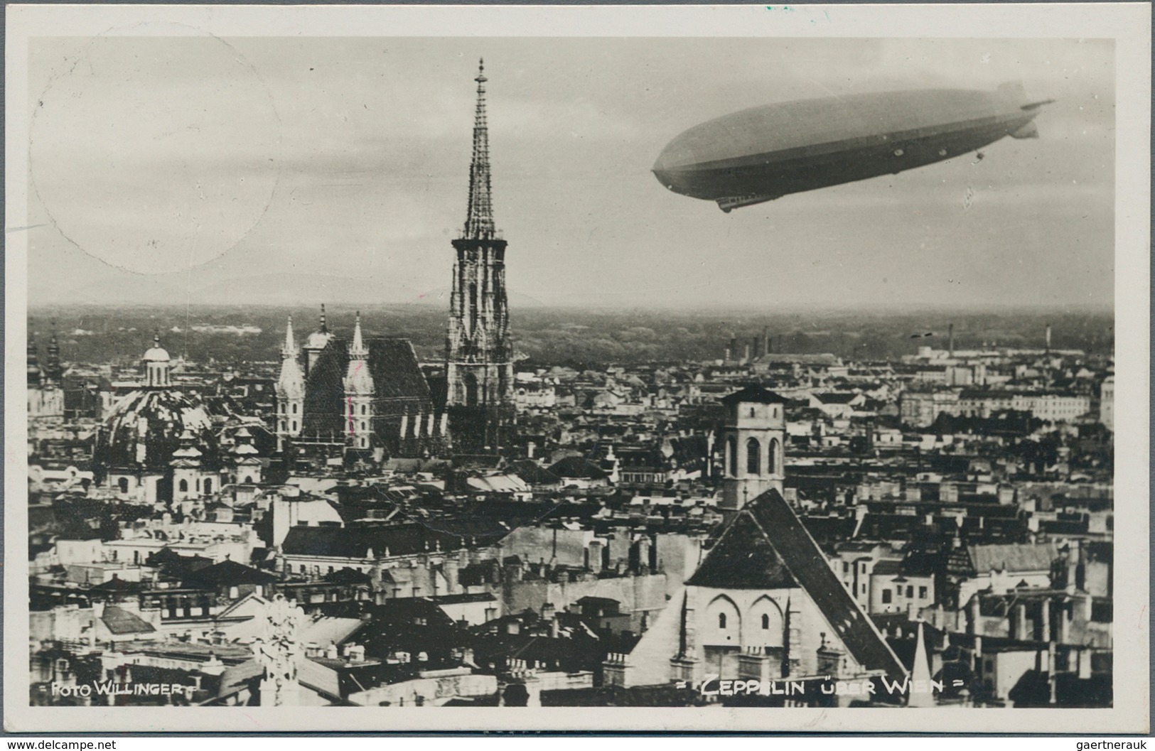 Zeppelinpost Europa: 1931, Rückfahrt Frankfurt-Friedrichshafen, Zeppelin-Ansichtskarte Nach Wien Mit - Andere-Europa