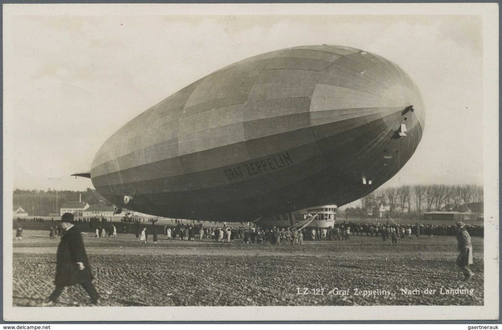 Zeppelinpost Europa: 1932. German Zeppelin Real Photo RPPC Postcard Flown On The Graf Zeppelin LZ127 - Andere-Europa