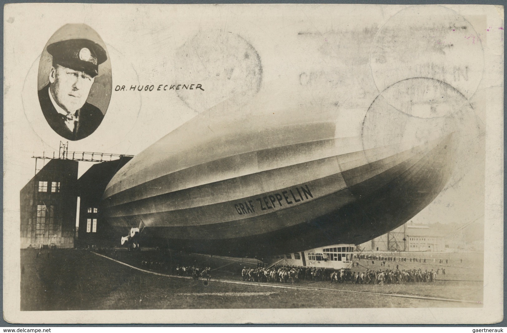 Zeppelinpost Europa: 1933. Registered Card Flown On The Graf Zeppelin's Flight From Rome In 1933. Wi - Andere-Europa