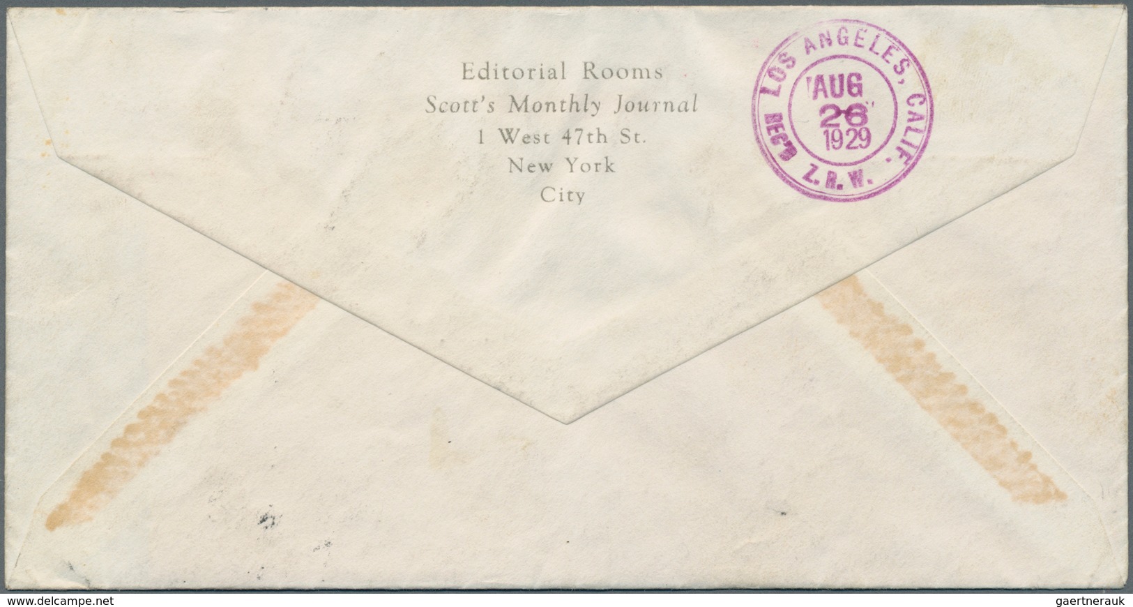 Zeppelinpost Übersee: 1929. Japan Cover Flown On The Graf Zeppelin's 1929 Weltrundflug / Round-the-w - Zeppelins