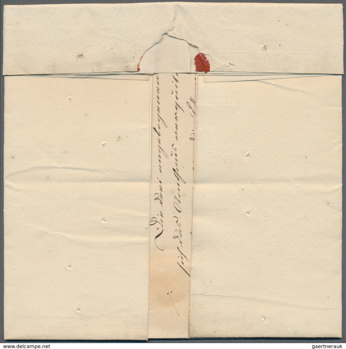 Disinfection Mail: 1831, 30.November, Dienstbrief Des Amtshauses Zu Traventhal/Reinfeld/Rethwisch An - Other & Unclassified