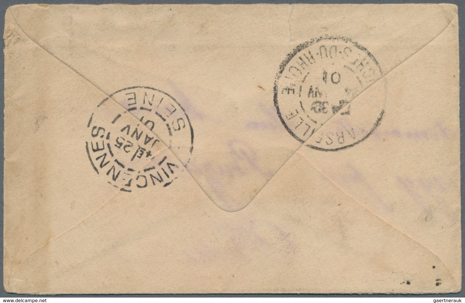 Katastrophenpost: 1902. Red L1 "NAUFRAGE DE LA RUSSIE" (Shipwreck Of The Russie) On Small Stampless - Other & Unclassified