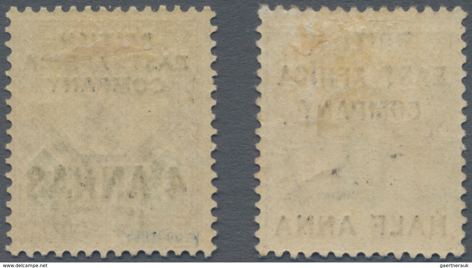 Britisch-Ostafrika Und Uganda: 1890 ½a. On 1d. And 4a. On 5d. Both Mint Lightly Hinged, Fresh And Ve - Protectoraten Van Oost-Afrika En Van Oeganda