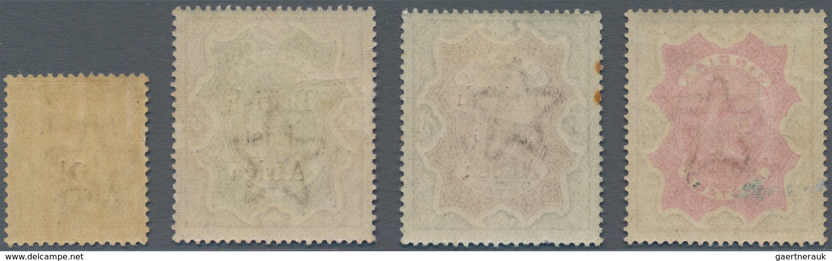 Britisch-Ostafrika Und Uganda: 1895-96 Set Of 15 (no 2½a. But Second Coulr Shade Of 8a.) Plus 2½ On - East Africa & Uganda Protectorates