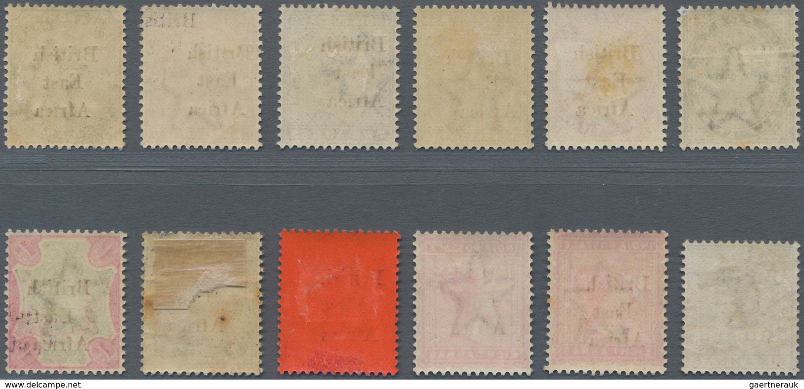 Britisch-Ostafrika Und Uganda: 1895-96 Set Of 15 (no 2½a. But Second Coulr Shade Of 8a.) Plus 2½ On - East Africa & Uganda Protectorates